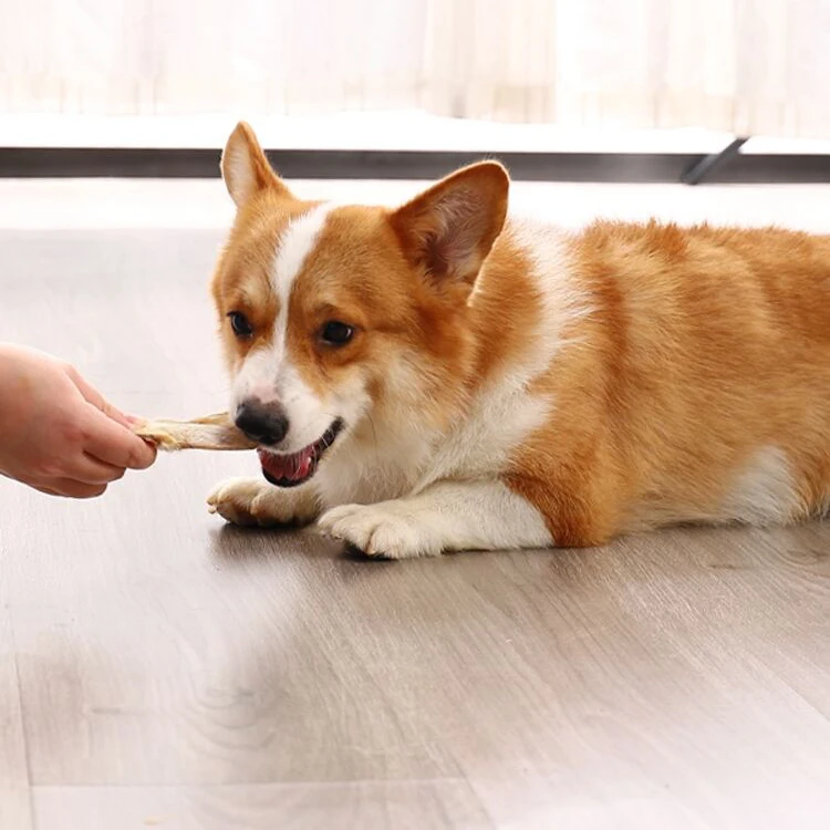 Оптовая продажа с завода сухие уголки для собак натуральные кроличьи уши жевательные