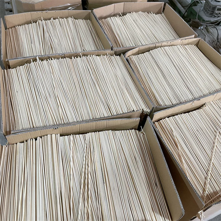 Support Customization Cheap Natural 8Mm Round Bbq Bamboo Skewer Stick