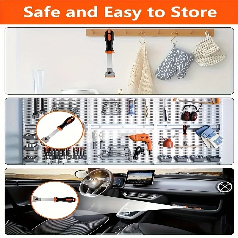 33 PCs Set Plastic Scraper Wall Paint Removal Belt 30 Plastic razor Blade Scratch-free Car Window Glass Sticker Removal Cleaning