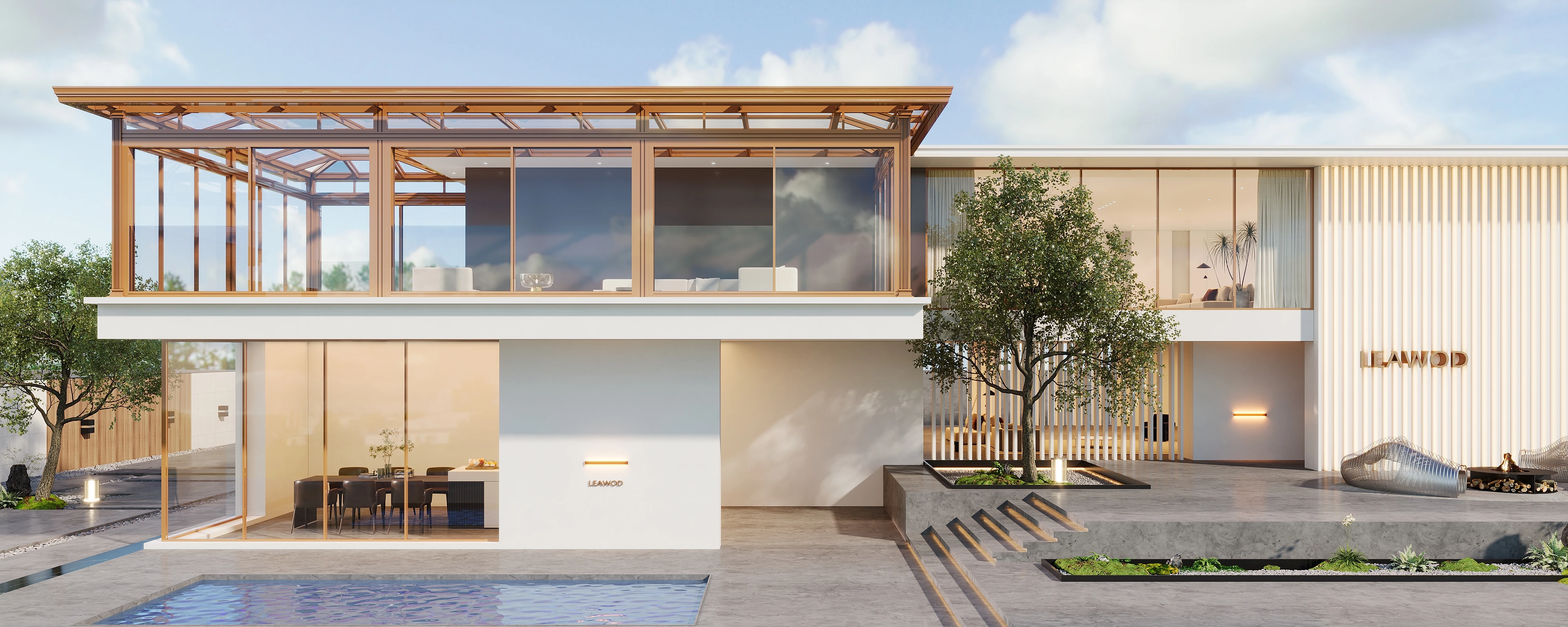 curved lowes movable sunrooms glass houses aluminium furniture sets extended skylight  for sale