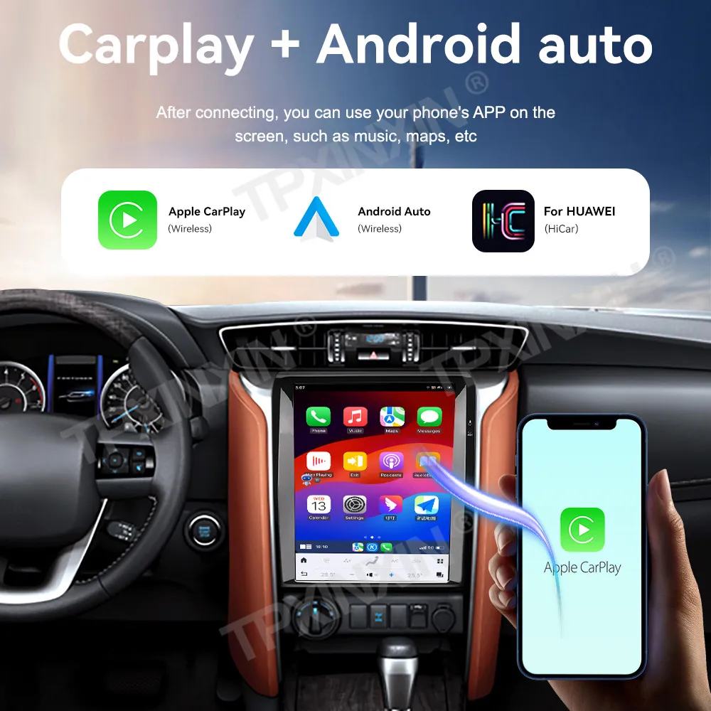 Car Radio For Toyota Fortuner 2016-2022 Car Multimedia Video Player Navigation stereo GPS Android 13