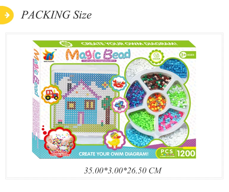 Intelligence set children iron perler diy beads kit from china