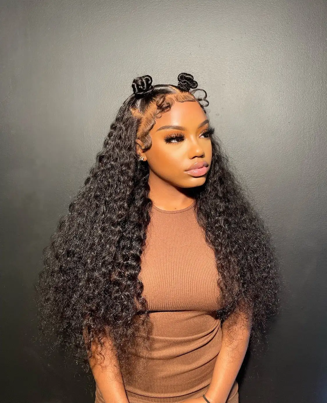 Blonde Highlights Ocean Wave 5x5 Undetectable Glueless Closure Wigs Deep Wave HD Transparent Lace Frontal Wig Raw Indian Hair