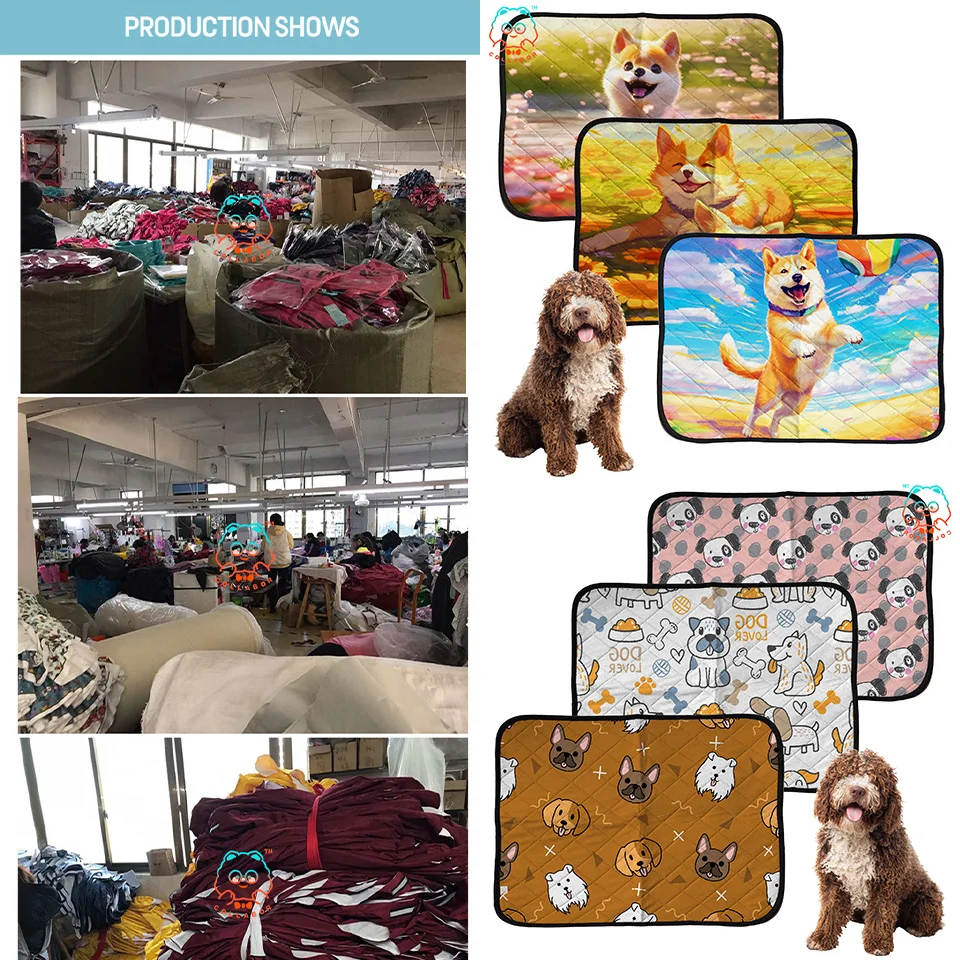 COLLABOR Leak-Proof Washable Dog Pee Mat Soft Eco Friendly Potty Pet Toilet Pad Anti Slip Large Extra Long Dog Pee Pad