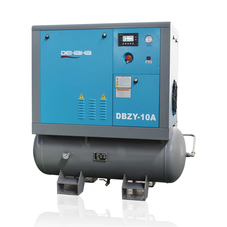 DBZY-10A 10HP 16 Bar  Industrial Screw Air-Compressors With Dryer And Tank for Laser Cutting