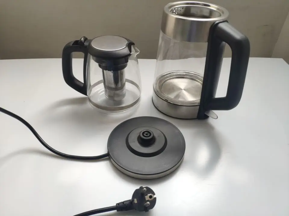 Samovar water boiler 1.8L Turkish double tea maker Stainless steel Turkey tea pot with temperature control