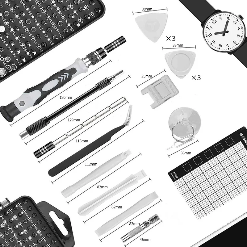 115 In 1multifunctional Screwdriver Set Computer Pc Mobile Phone Equipment Repair r Insulation Manual Household Tools