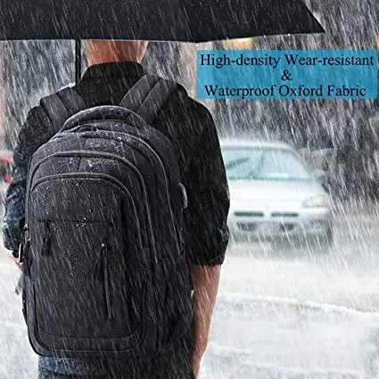 Large Capacity Man Travel Business Durable Waterproof Laptop USB Charging Backpack University Students Computer Backpack