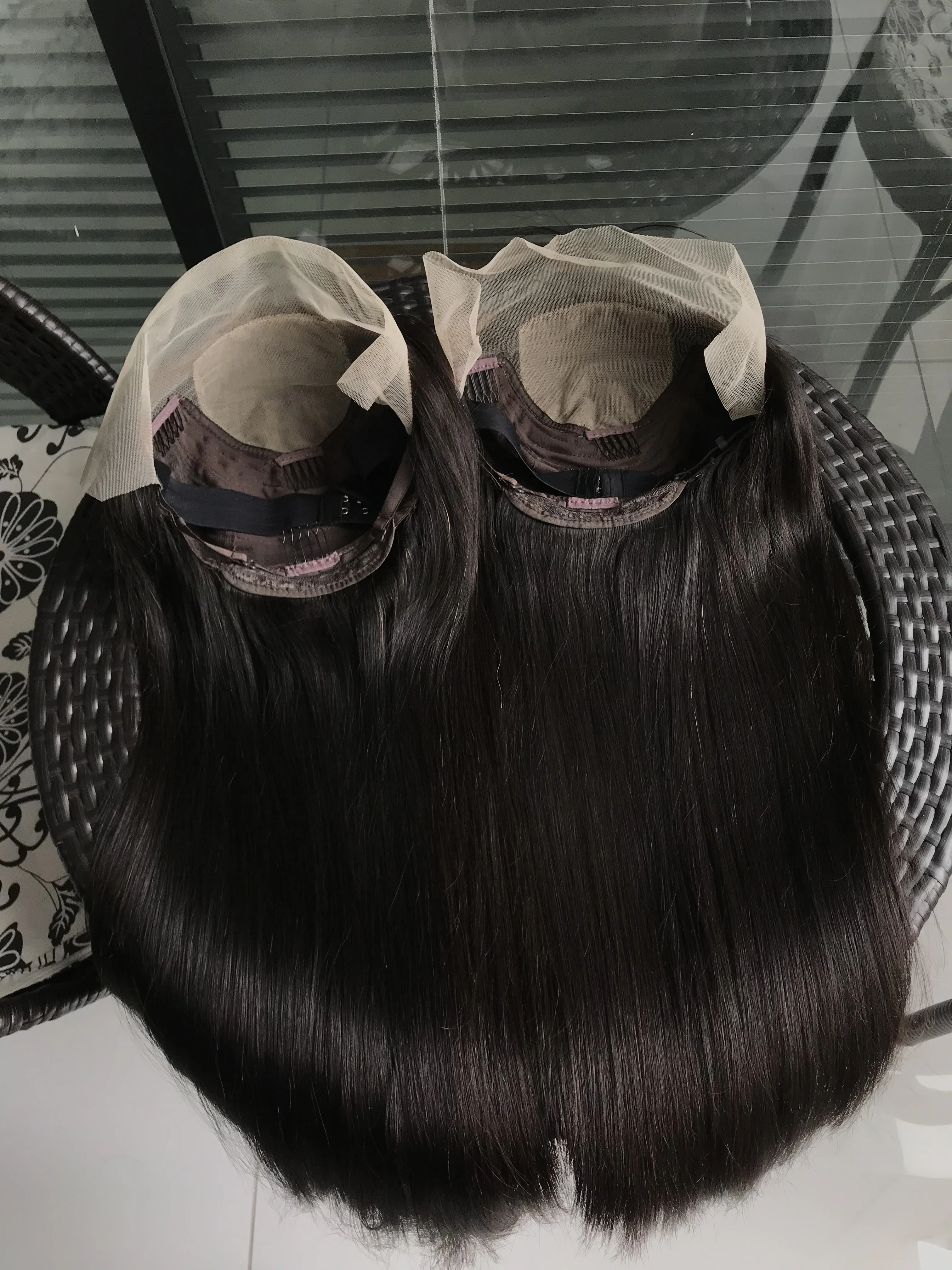 Lace Human Hairfrontal Silwigase Wig1 Piecehair Brazilian Hair Long Virgin Hair Straight Lace Front Wigs Natural Black 1 Piece