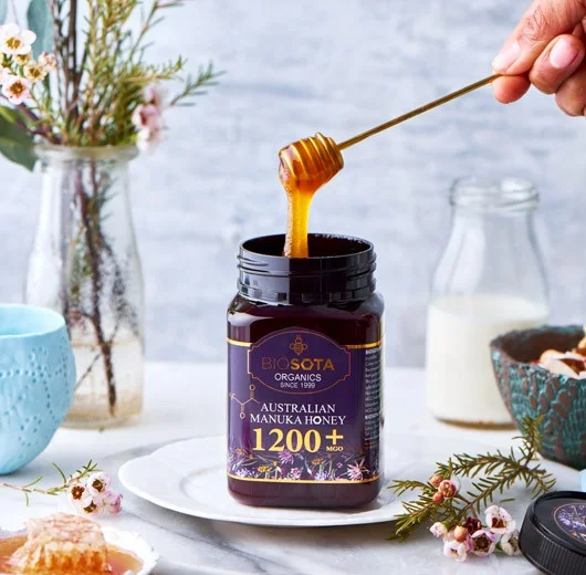 
MGO 1200+ NPA25+ ULF25+ / 500g Certified Organic Australian Manuka Honey 