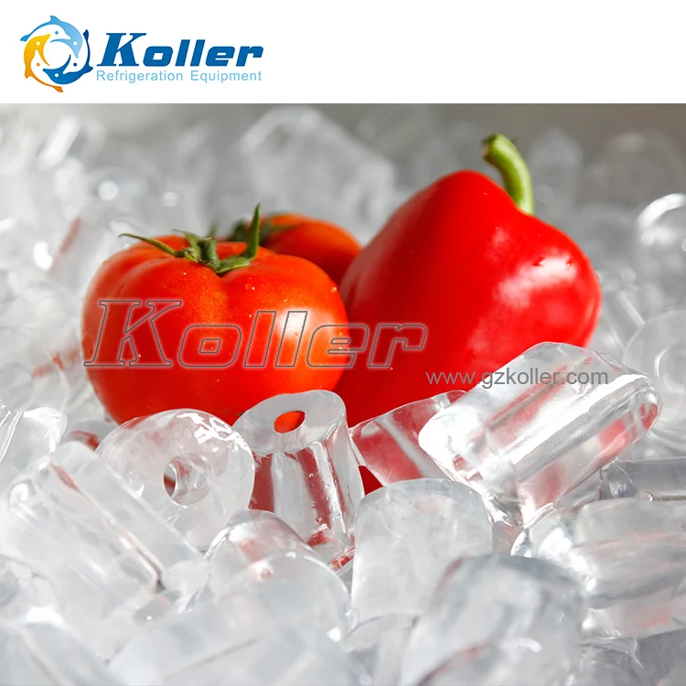 Koller China Top Commercial 18.75kw 5 Tons/per  Industrial Ice Tube Ice Machine For Hot Area Beverage Cooling