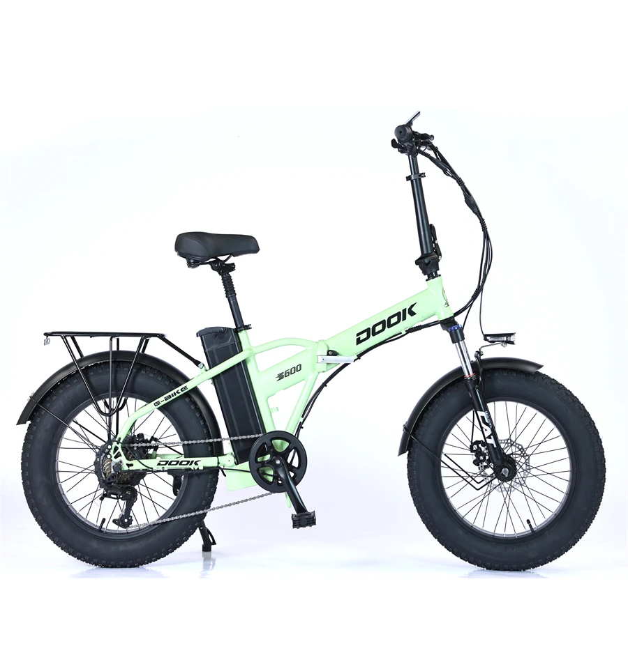 OEM  Fat Tire Foldable Electric Bicycle with Lithium Battery Pera Bicicleta Plegable EBike/Sepeda Lipat Listrik