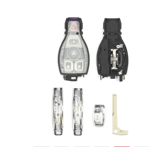 10x For Mercedes Benz Year 2000+ Supports Original NEC and BGA Smart Remote Key Shell Fob 2/3/4 Buttons Replacement Key Case