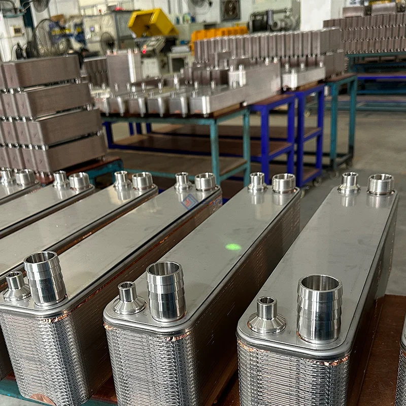 Compact Top Quality Brazed Plate Heat Exchanger in HVAC Areas For Heat Pump Unit Boiler Steam Chillers Refrigeration