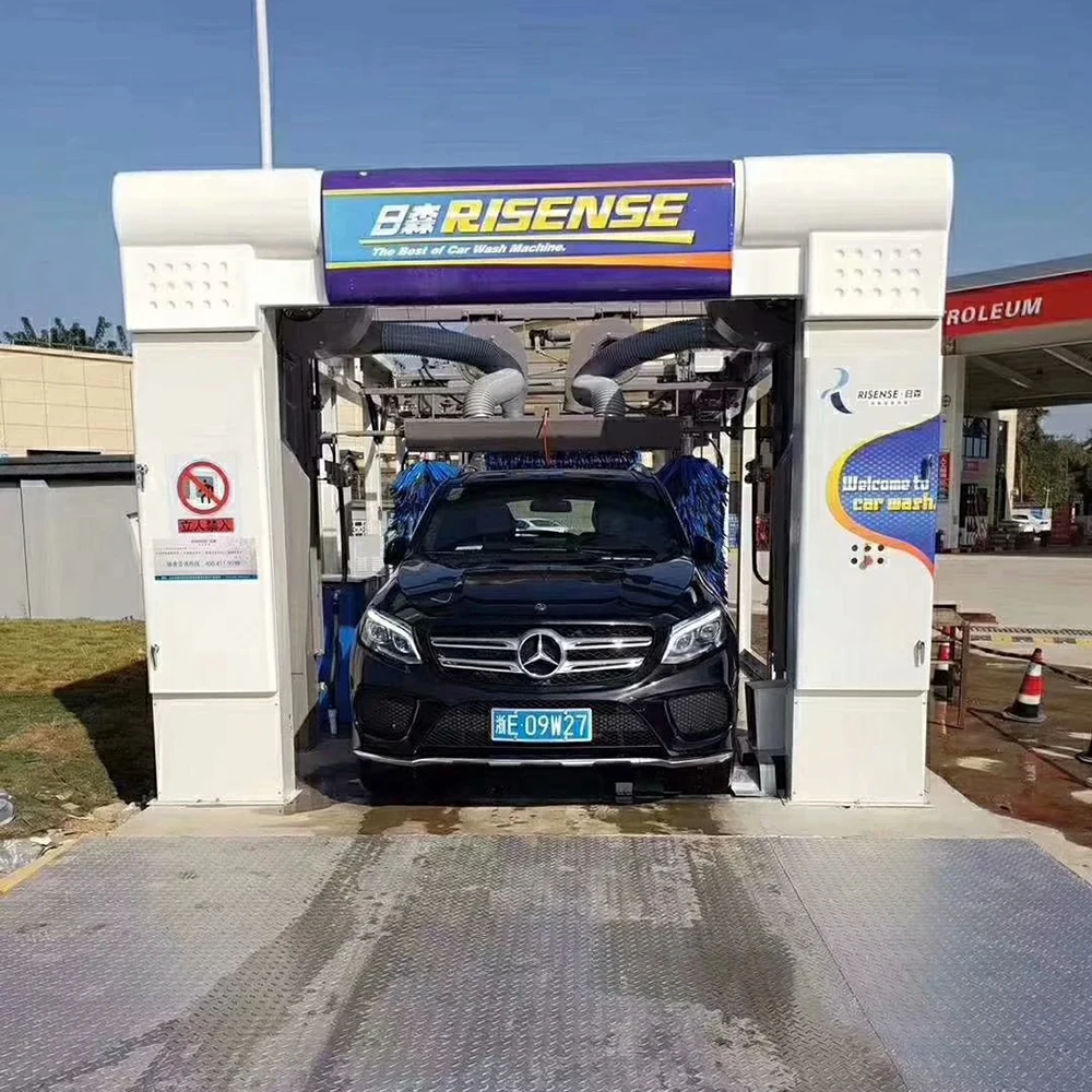 CC-690 full automatic tunnel car wash equipment for car wash with air dryer and drying brushes