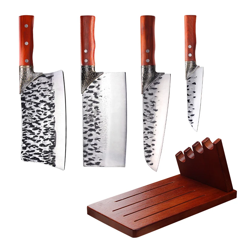 Hot Sales Butcher Forged Knife Japanese Cleaver Slaughter Knife Boning Meat Handmade Serbian Chopper Knife