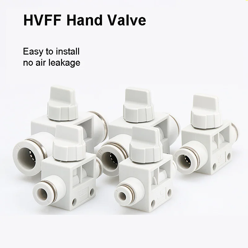 Plastic PVC 6mm One-touch Pneumatics Hand Value Long Life High Quality Air Pipe Connector Throttle Check Valve Manufacturer