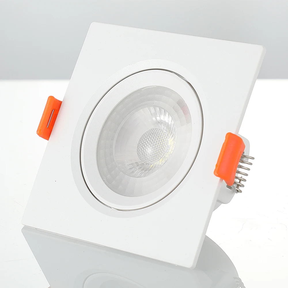 12v 3w Cutout 52mm Chrome Brushed High Power Indoor Fixtures Warm 3w Firerated Led Downlight Square Slim Led Downlight 10000