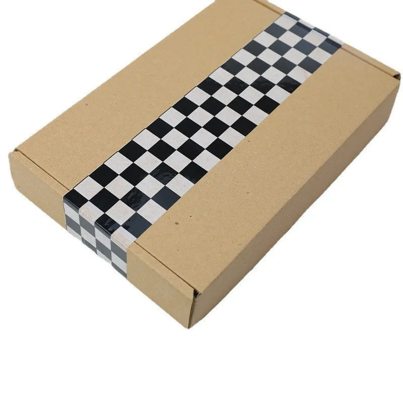 Wholesale White Black Color Checker Cow Pattern Decoration Pack Scotched Tape Bopp Box Packaging Tape By Suppliers