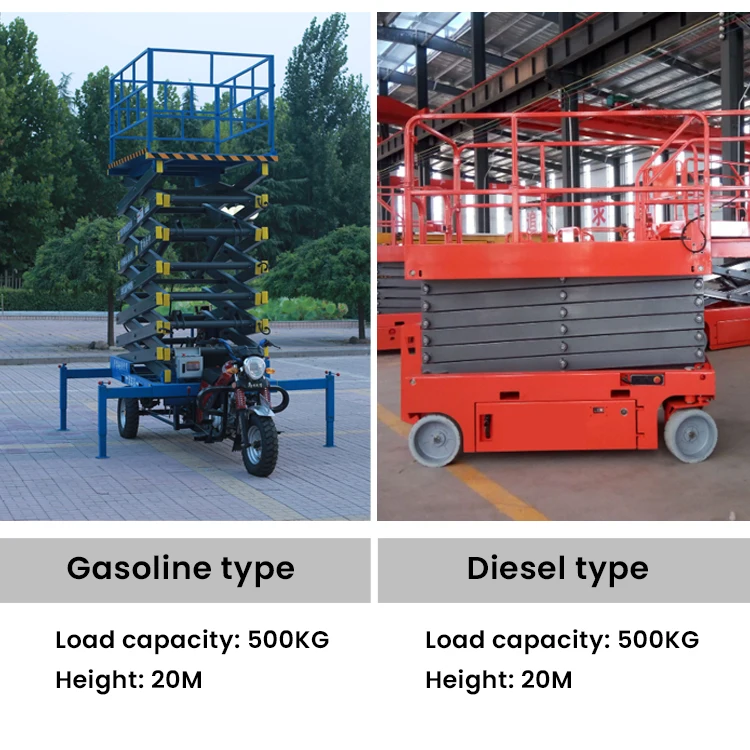 10 m 12 m 14 m 18 m portable electric hoist hydraulic electric shear fork lifter portable battery