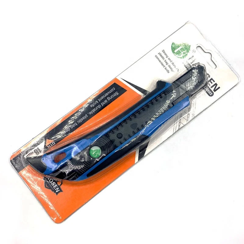 
Hot sale retractable SK5 safety blade 18mm cutter utility knife 