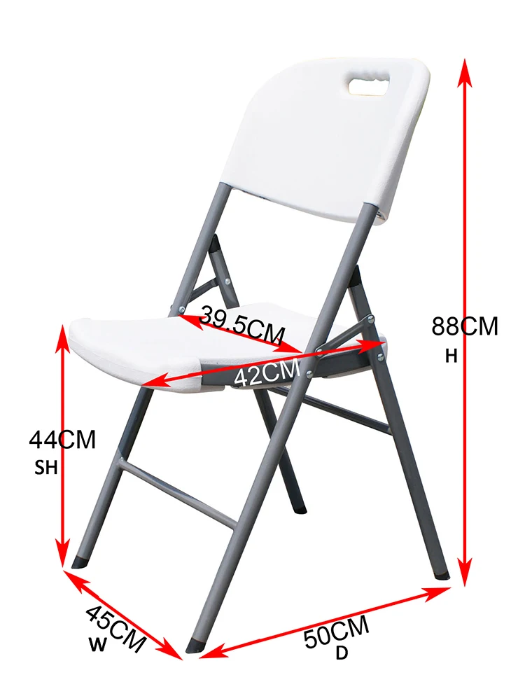 
Garden Event Foldable Plastic Chair Portable Lifetime Cheap Outdoor White Plastic Folding Chairs 