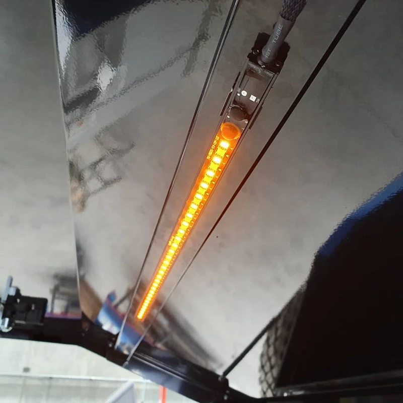 1Pcs Orange Smooth Light Magnetic Portable Camping Strip Led Light Bar