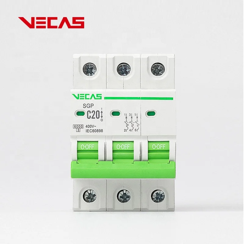  Миниатюрный автоматический выключатель VECAS SGP Series MCB 6 Ампер-63