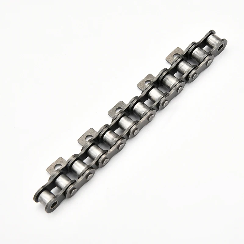 Industrial customization can provide carbon steel chain with short pitch and single hole standard bent plate chain