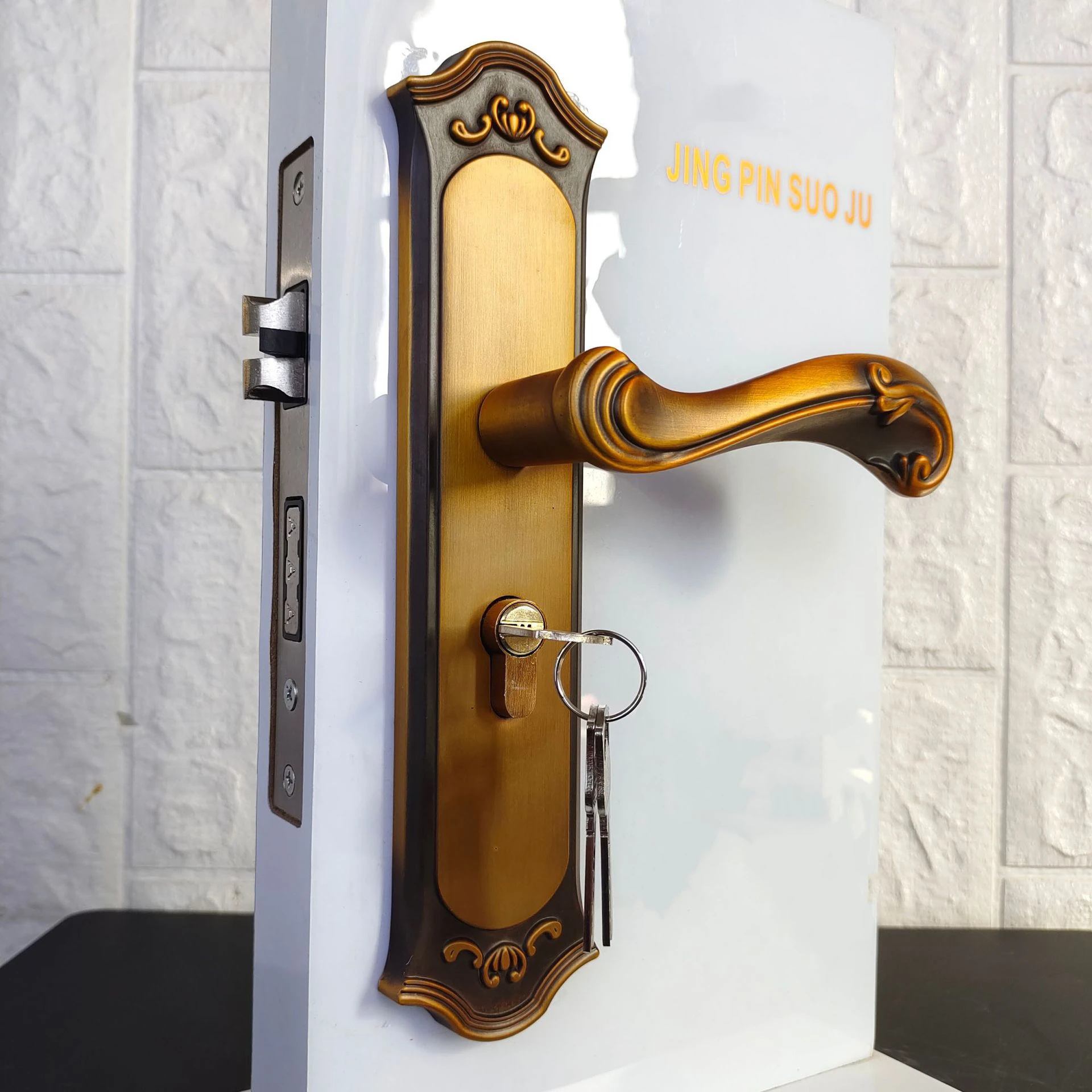 Shower Clean Modern Door Handle Design Factory Cheap Price Front Steel Security Door Handles and Locks