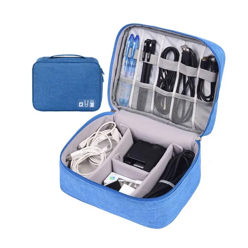 XDH97 Portable Zipper Travel  Cable Organizer Bag Travel Electronic Bag Multifunctional Electronic Gadgets
