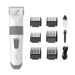 Electronic Pet Grooming Kit Clippers Low Noise Cordless Electric Quiet Pet Cat Dog Hair Shaver Set