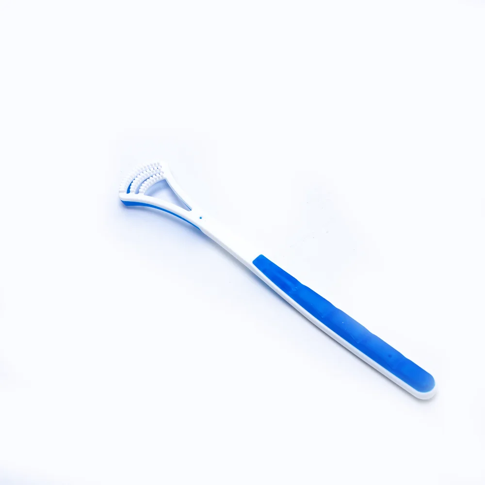 Tongue Scraper Plastic Portable Tongue Coating Cleaning No Harm Taste Buds Tongue Scraper Set