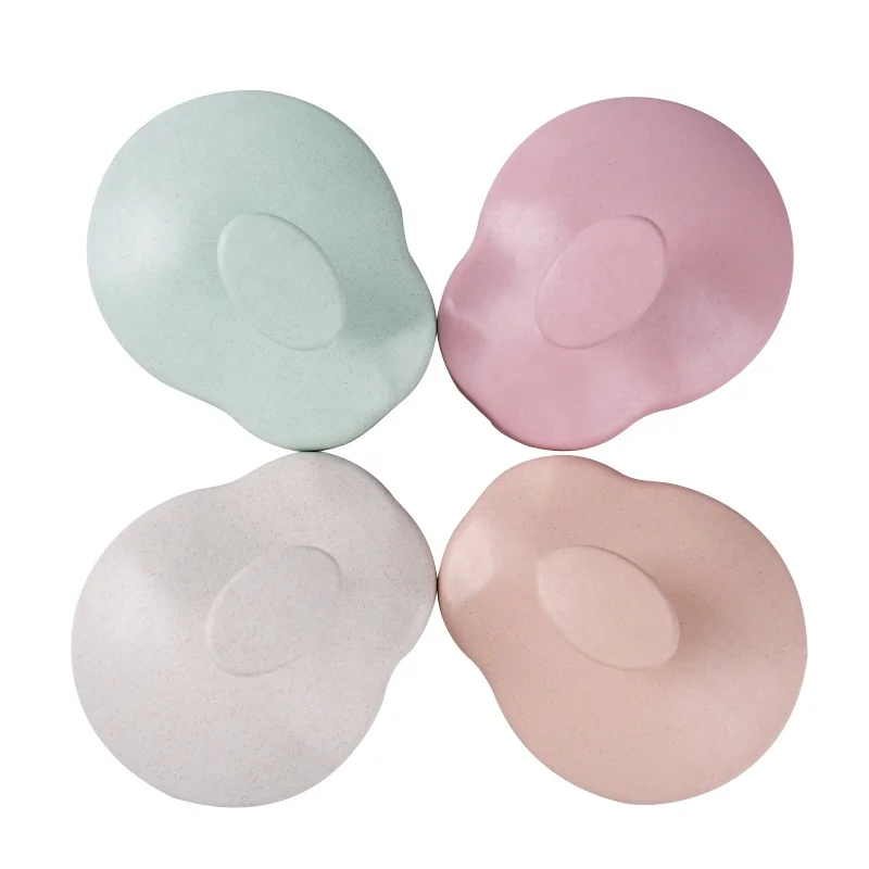 Easy To Hold Light Weight Portable Hand Held Spa Wheat Straw Soft Silicone Scalp Massage Tool