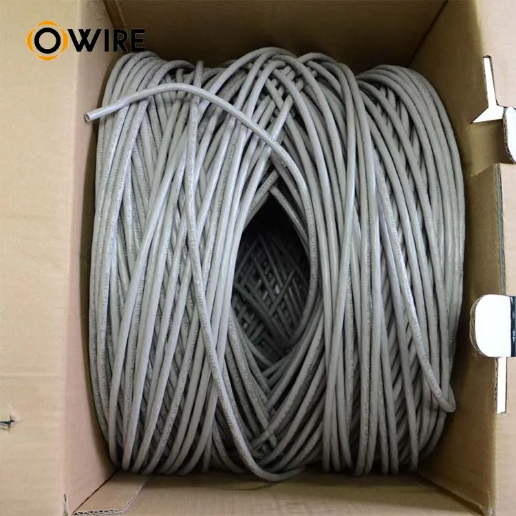 Спиральный кабель Cat5E/Cat6A/Cat7 Utp Ftp Cat6a длиной 305 м с упаковочной