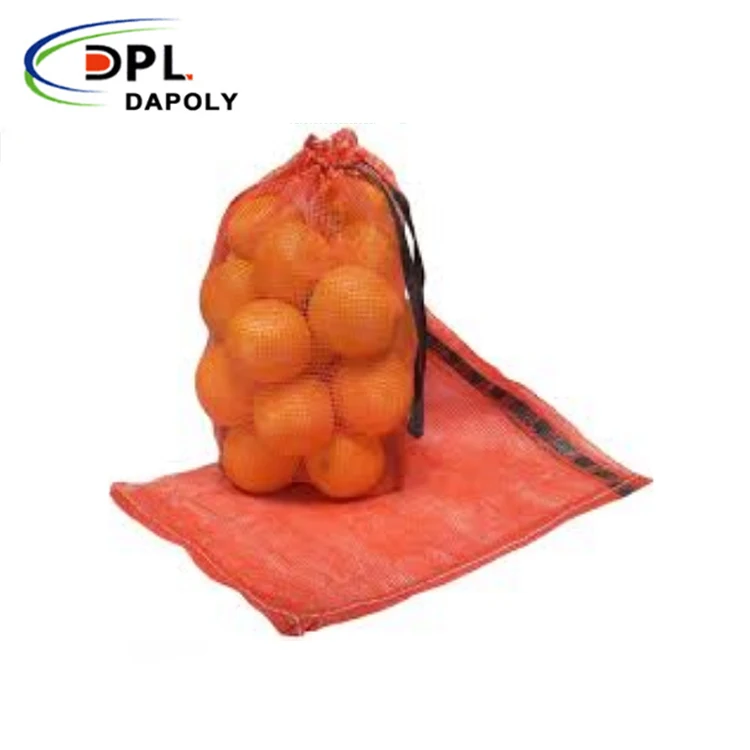 20kg 25kg 30kg Onion Potato Packing Large Mesh Bag with Drawstring