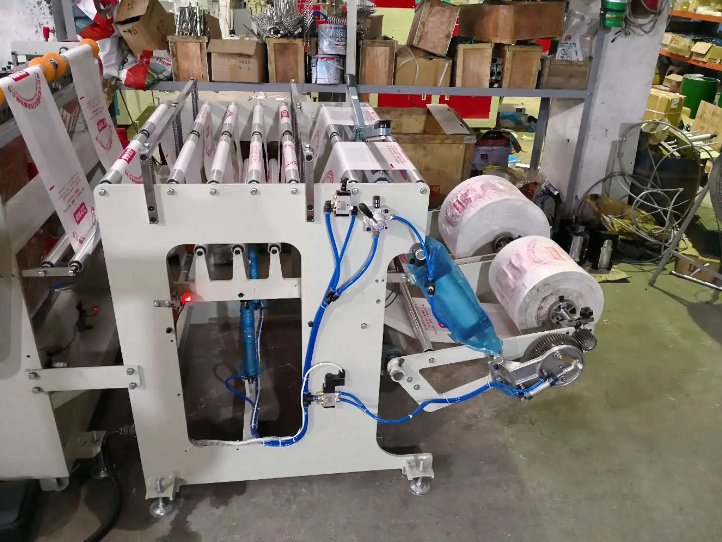 Hot Side Sealing PE OPP Plastic Bag Making Machine