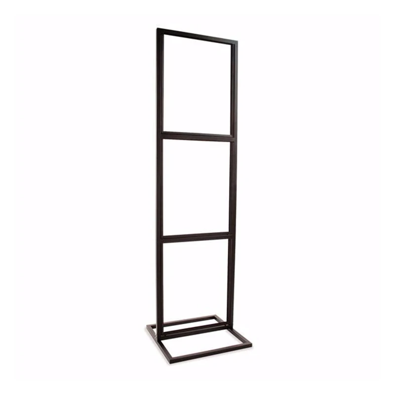 Free Standing 3-Tier Poster Stand Retail Sign Holder Tall Info Board Sign Stands