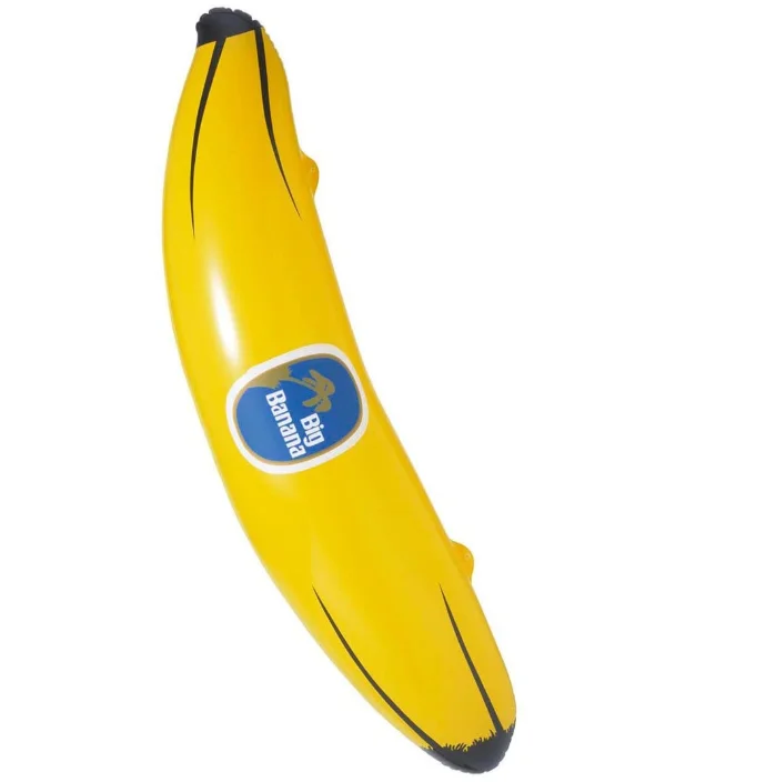 Inflatable Banana Pool Float Lie-on Fruit Swimming RingWater Toy Beach Air Mattress