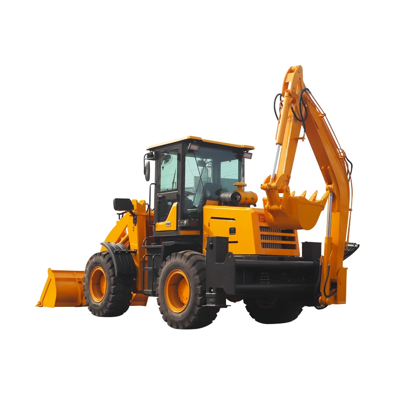 Export large load wheeled backhoe loader 4*4 off-road wheeled backhoe loader with A/C in Central America
