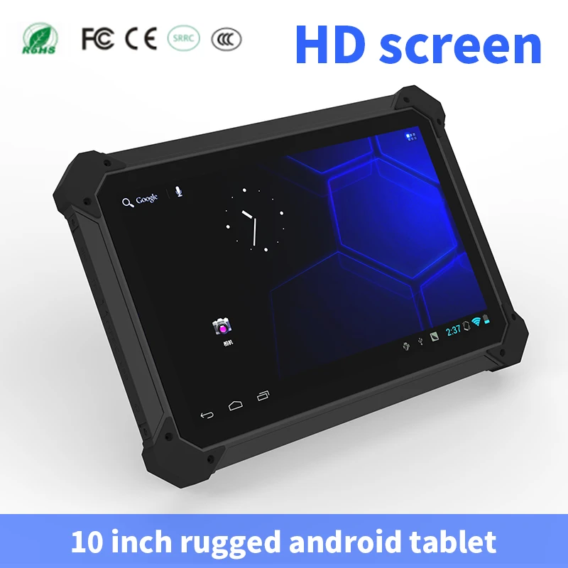 10 inch Rugged android Tablet With NFC RFID Fingerprint Reader ip67 Industrial Tablet pc Built in 2D Scanner