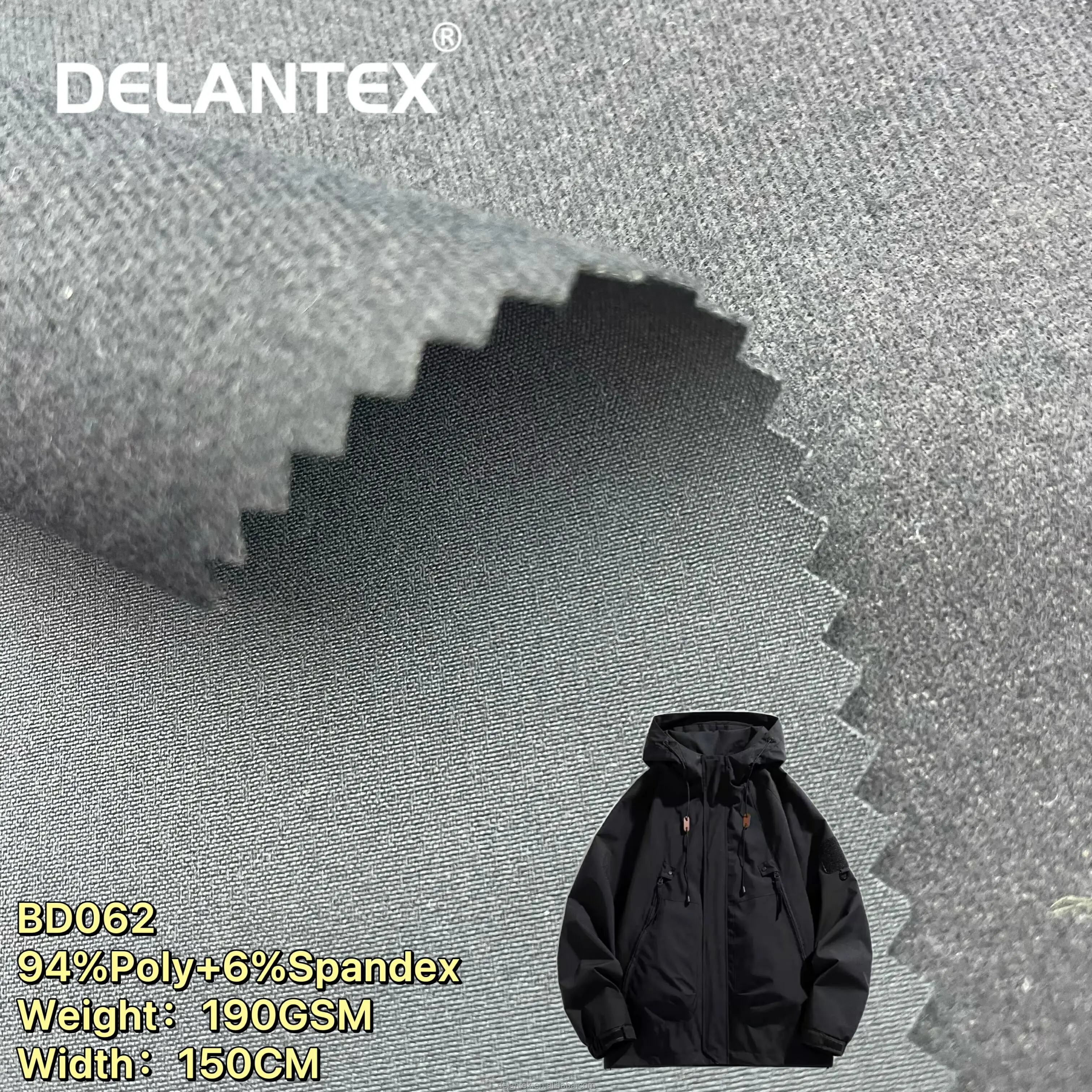 Водонепроницаемая 4-сторонняя эластичная Тепловая ткань Delantex для зимней униформы