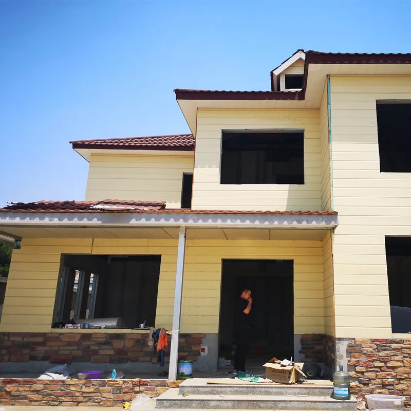 
BS Standard steel structure house prefabricated steel villa 