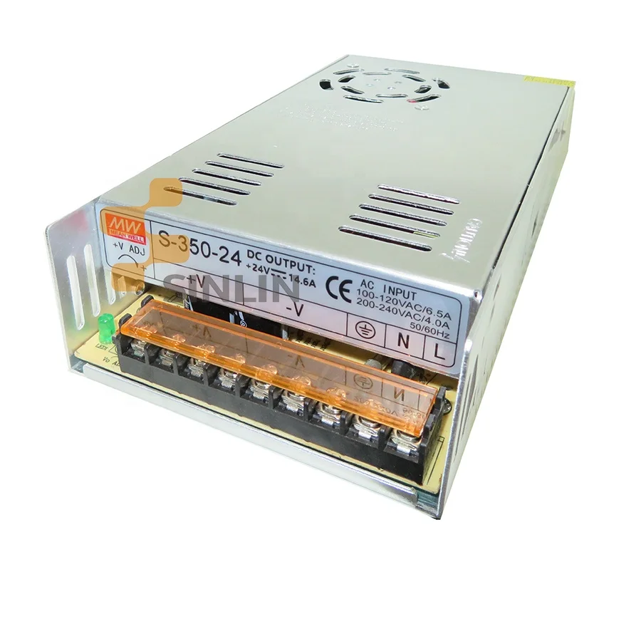 S-350-24 AC to DC 24V 350W Ultra Thin  Switch Mode Led Power Supply