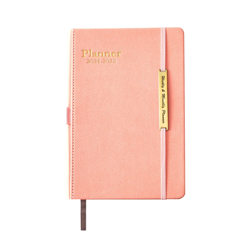 Velvet Custom Journal Christian Personal Refillable A5 Spiral Pink Leather Cover Notebooks With Sticky Notes