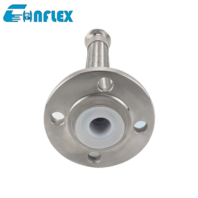 Stainless Steel Metal Hose with PTFE Lining Metal Braided Hose Mesh Gas Flex Hoses