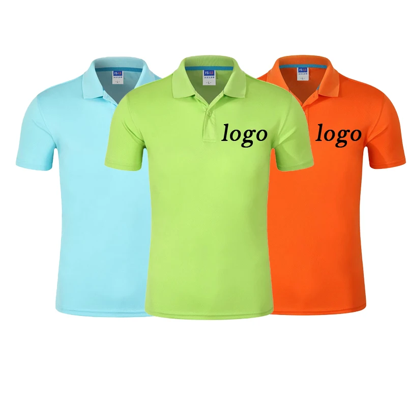 Golf Clothing Embroidered Printed Custom Design Plain White Black Golf Cotton Polyester Dry Fit Blank Men Polo T Shirts
