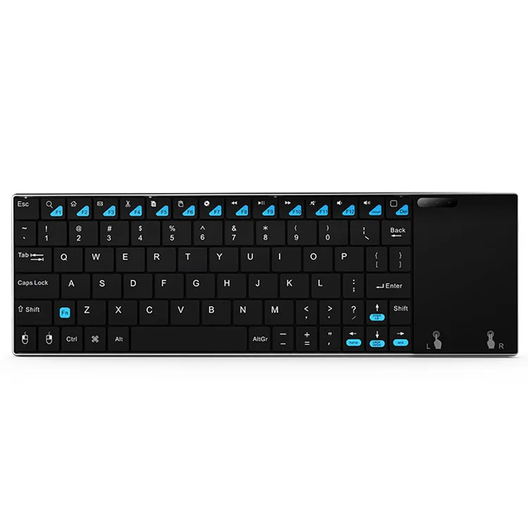 German Russian French Spanish American 2.4G aluminum alloy ultra-thin touchpad wireless keyboard