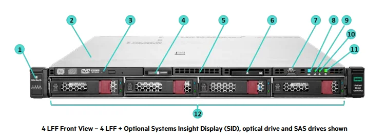 Новый Сервер HPE ProLiant DL360 Gen10 Plus 8380 CPU 32GB память 8SFF 800W