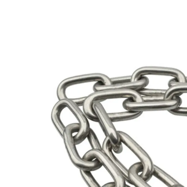 Wholesale Price Germany Standard Proof Coil Chain DIN 763 764 766 Steel Welded Link Chain with Stainless Steel 304 316 316L